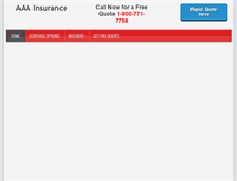 Tablet Screenshot of aaa-insurance.org